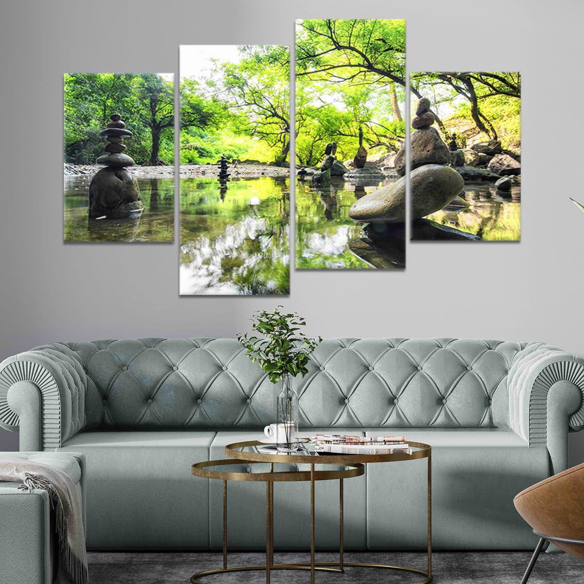 Zen Rock Garden Wall Art Canvas-Stunning Canvas Prints