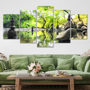 Zen Rock Garden Wall Art Canvas-Stunning Canvas Prints