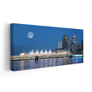 Canada Place Skyline Wall Art Canvas-Stunning Canvas Prints