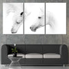 White Horse Couple Wall Art Canvas-Stunning Canvas Prints