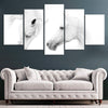 White Horse Couple Wall Art Canvas-Stunning Canvas Prints