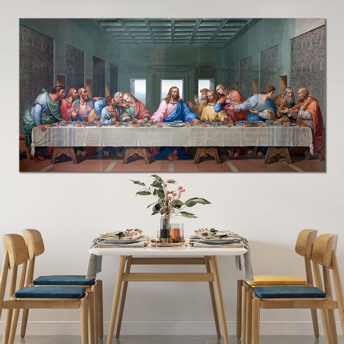 Framed Large The Last Supper Wall Art For Bedroom Wall-Stunning Canvas Prints