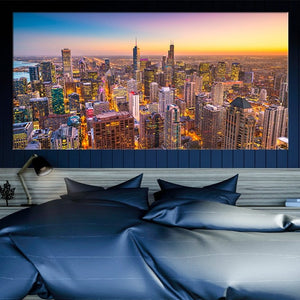 Chicago Skyline Wall Art Canvas-Stunning Canvas Prints