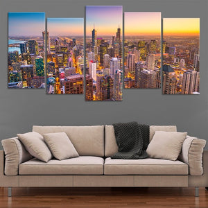 Chicago Skyline Wall Art Canvas-Stunning Canvas Prints