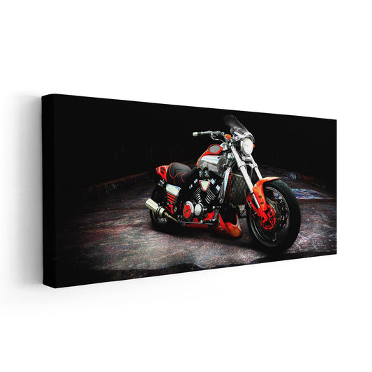 Vintage Motorcycle Wall Art Canvas Print-Stunning Canvas Prints