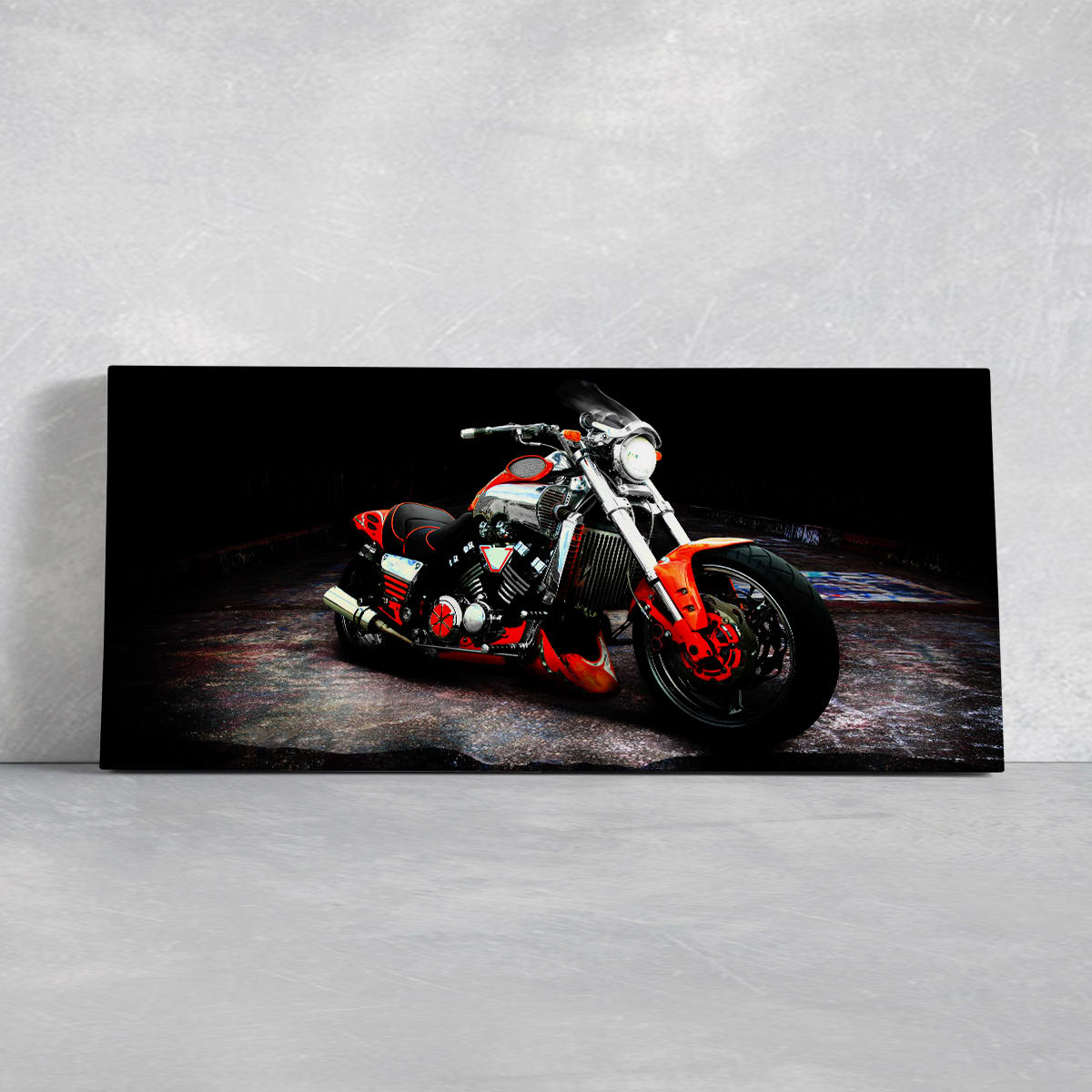 Vintage Motorcycle Wall Art Canvas Print-Stunning Canvas Prints