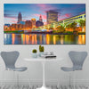 Cleveland City Skyline Wall Art Canvas-Stunning Canvas Prints