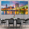 Cleveland City Skyline Wall Art Canvas-Stunning Canvas Prints