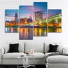 Cleveland City Skyline Wall Art Canvas-Stunning Canvas Prints