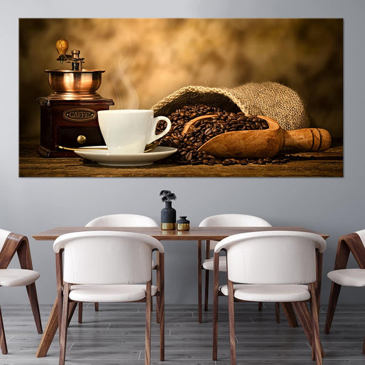 Coffee And Beans Wall Art Canvas Print-Stunning Canvas Prints