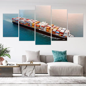 Container Cargo Ship Wall Art Canvas Print-Stunning Canvas Prints