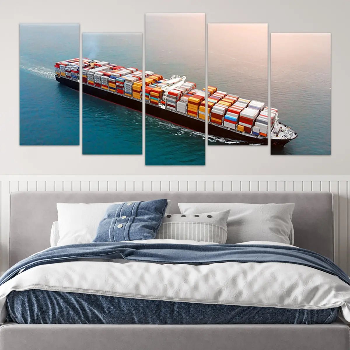 Container Cargo Ship Wall Art Canvas Print-Stunning Canvas Prints