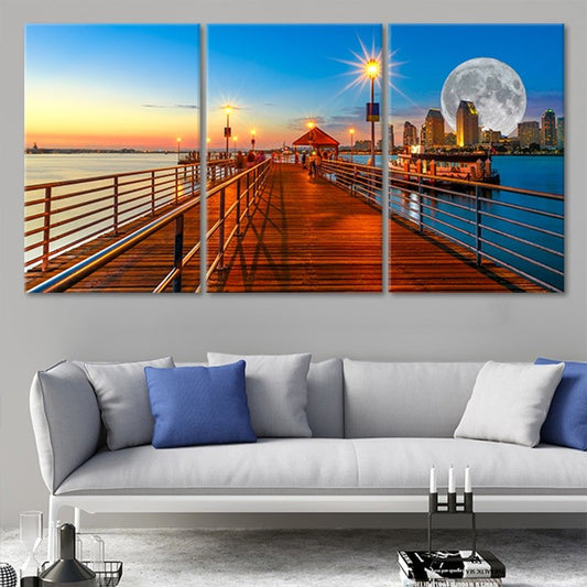 Coronado Pier Wall Art Canvas-Stunning Canvas Prints