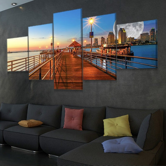 Coronado Pier Wall Art Canvas-Stunning Canvas Prints