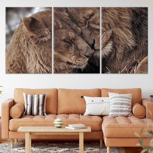 Lion Love Wall Art Canvas-Stunning Canvas Prints