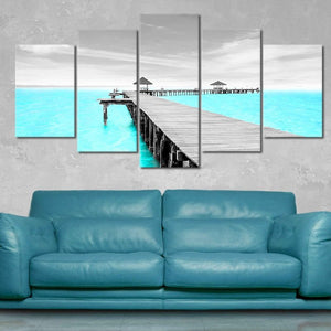 Isla Mujeres Dock Wall Art Canvas-Stunning Canvas Prints