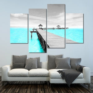 Isla Mujeres Dock Wall Art Canvas-Stunning Canvas Prints