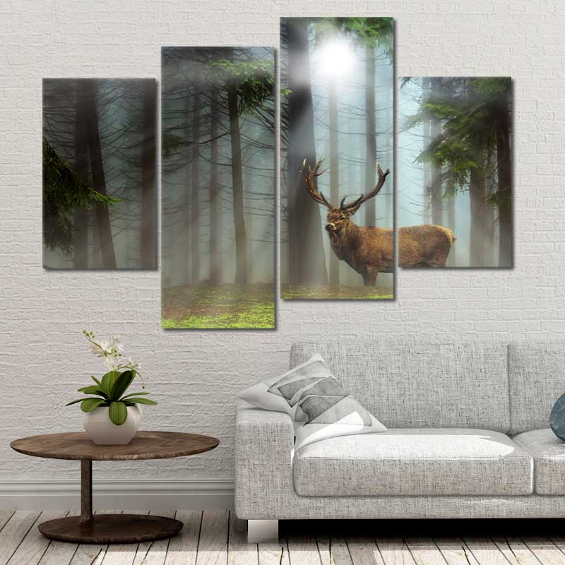 French Forest Deer Wall Art Canvas-Stunning Canvas Prints