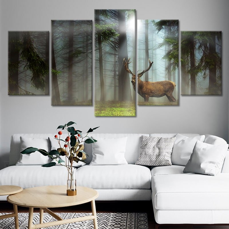 French Forest Deer Wall Art Canvas-Stunning Canvas Prints