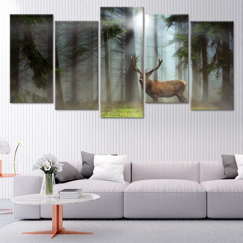 French Forest Deer Wall Art Canvas-Stunning Canvas Prints