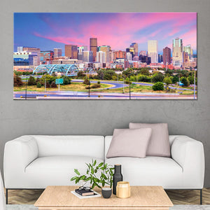 Denver Colorado Skyline Wall Art Canvas-Stunning Canvas Prints