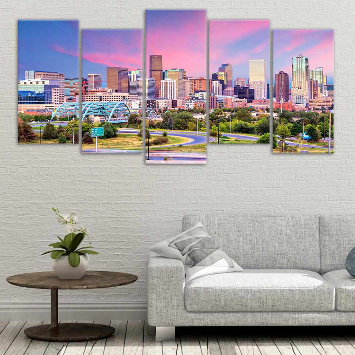 Denver Colorado Skyline Wall Art Canvas-Stunning Canvas Prints