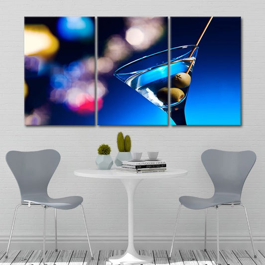 Dirty Martini Cocktail Wall Art Canvas Print-Stunning Canvas Prints