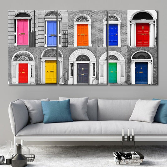 Dublin Doors Multi Panel Canvas Wall Art