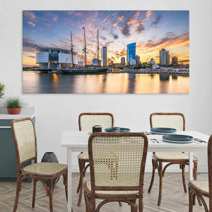 Milwaukee Skyline Wall Art Canvas-Stunning Canvas Prints