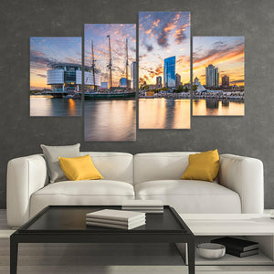 Milwaukee Skyline Wall Art Canvas-Stunning Canvas Prints