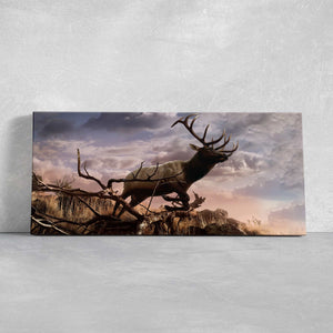 Majestic Bull Elk Wall Art Canvas-Stunning Canvas Prints