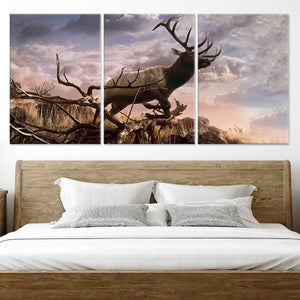 Majestic Bull Elk Wall Art Canvas-Stunning Canvas Prints