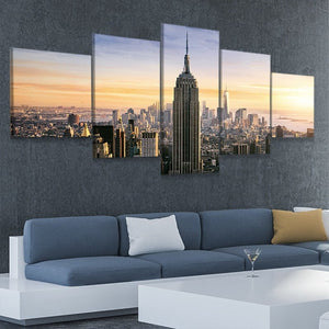 Empire State Building Sunset Wall Art Canvas-Stunning Canvas Prints