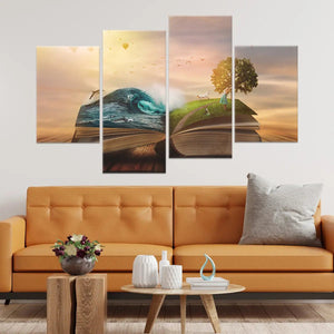 Enchanted Magic Book Wall Art Canvas Print-Stunning Canvas Prints