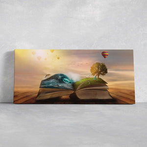 Enchanted Magic Book Wall Art Canvas Print-Stunning Canvas Prints