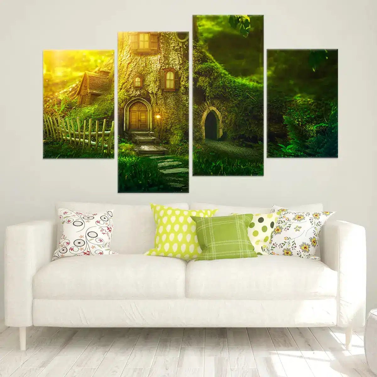 Fairy Tree House Wall Art Canvas Print-Stunning Canvas Prints