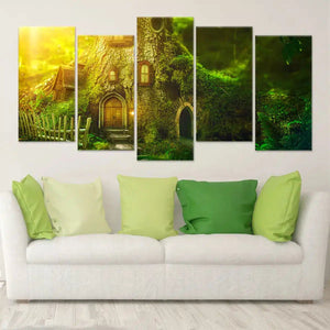 Fairy Tree House Wall Art Canvas Print-Stunning Canvas Prints