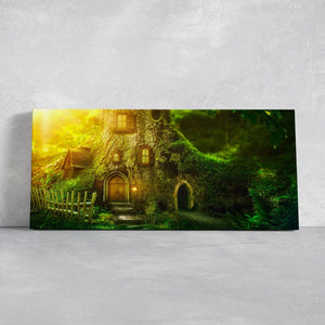 Fairy Tree House Wall Art Canvas Print-Stunning Canvas Prints