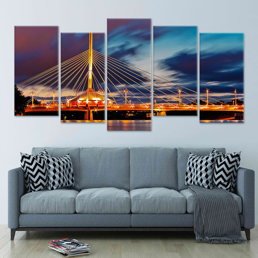 Esplanade Riel Bridge Skyline Wall Art Canvas-Stunning Canvas Prints