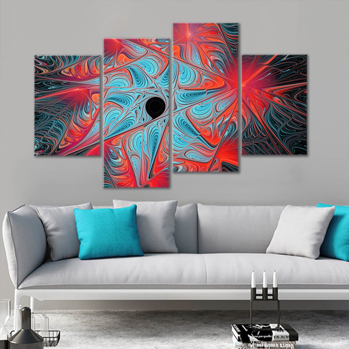 Abstract Cosmic Explosion Wall Art-Stunning Canvas Prints