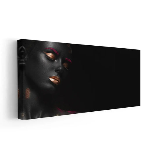 Gold Metallic Makeup Wall Art-Stunning Canvas Prints