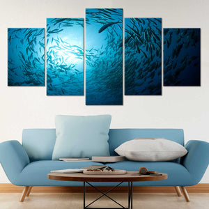 Barracuda Fish Wall Art Canvas-Stunning Canvas Prints