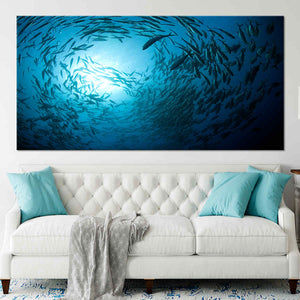 Barracuda Fish Wall Art Canvas-Stunning Canvas Prints