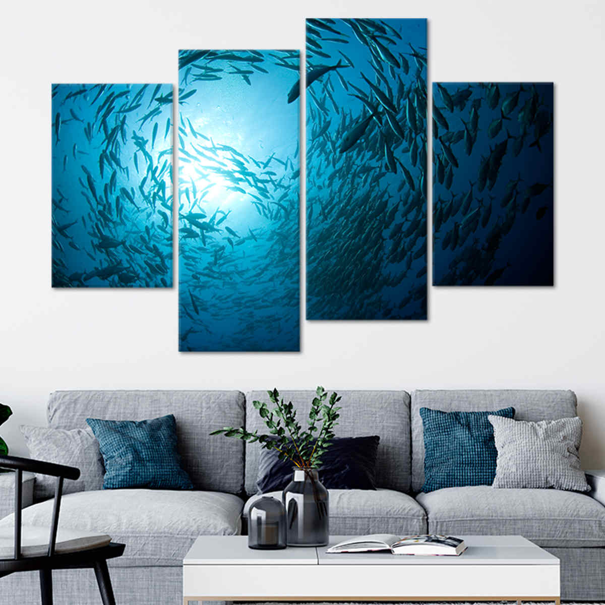 Barracuda Fish Wall Art Canvas-Stunning Canvas Prints