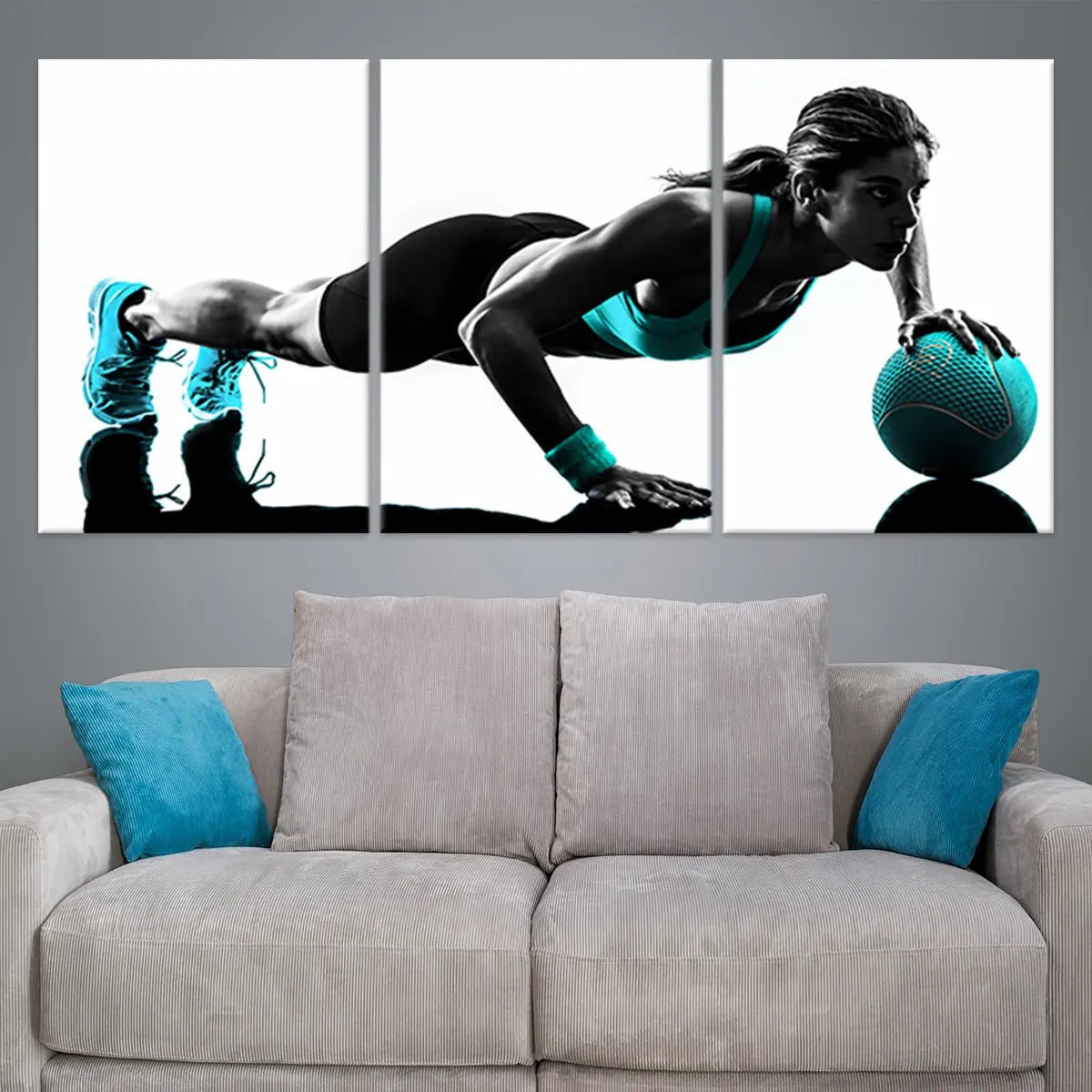 Lady Fitness Wall Art Canvas Print-Stunning Canvas Prints