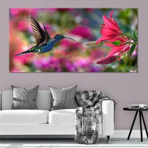 Colorful Hummingbird Wall Art Canvas-Stunning Canvas Prints