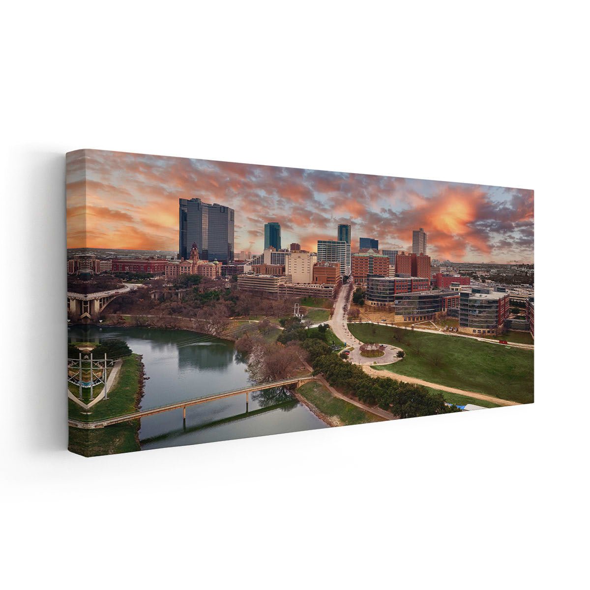 Fort Worth Skyline Wall Art Canvas-Stunning Canvas Prints