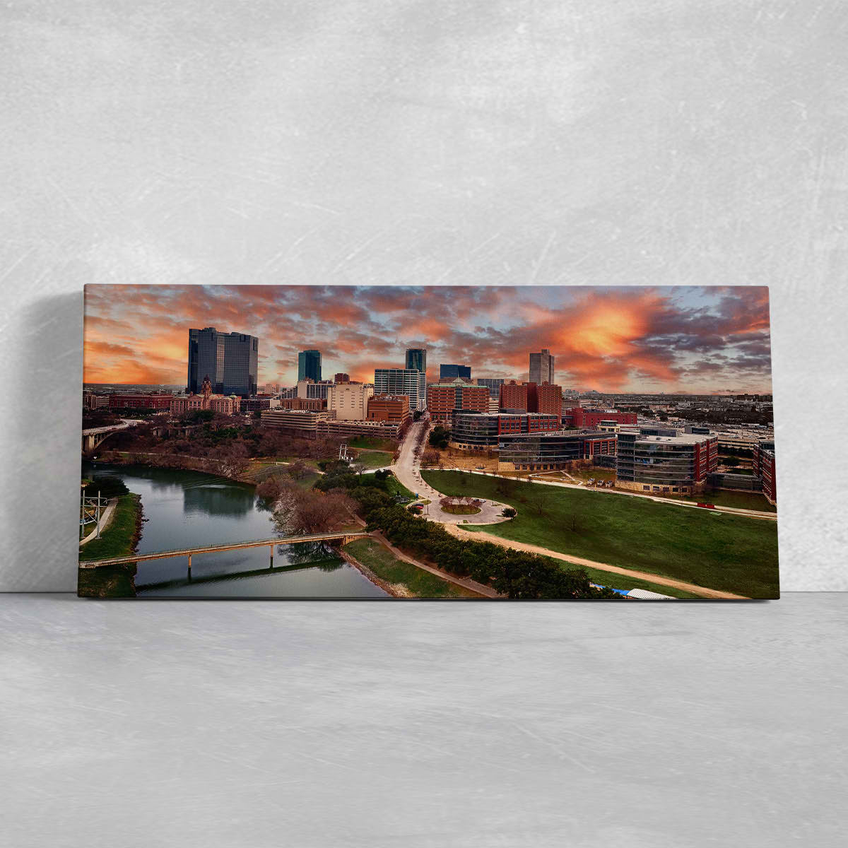 Fort Worth Skyline Wall Art Canvas-Stunning Canvas Prints