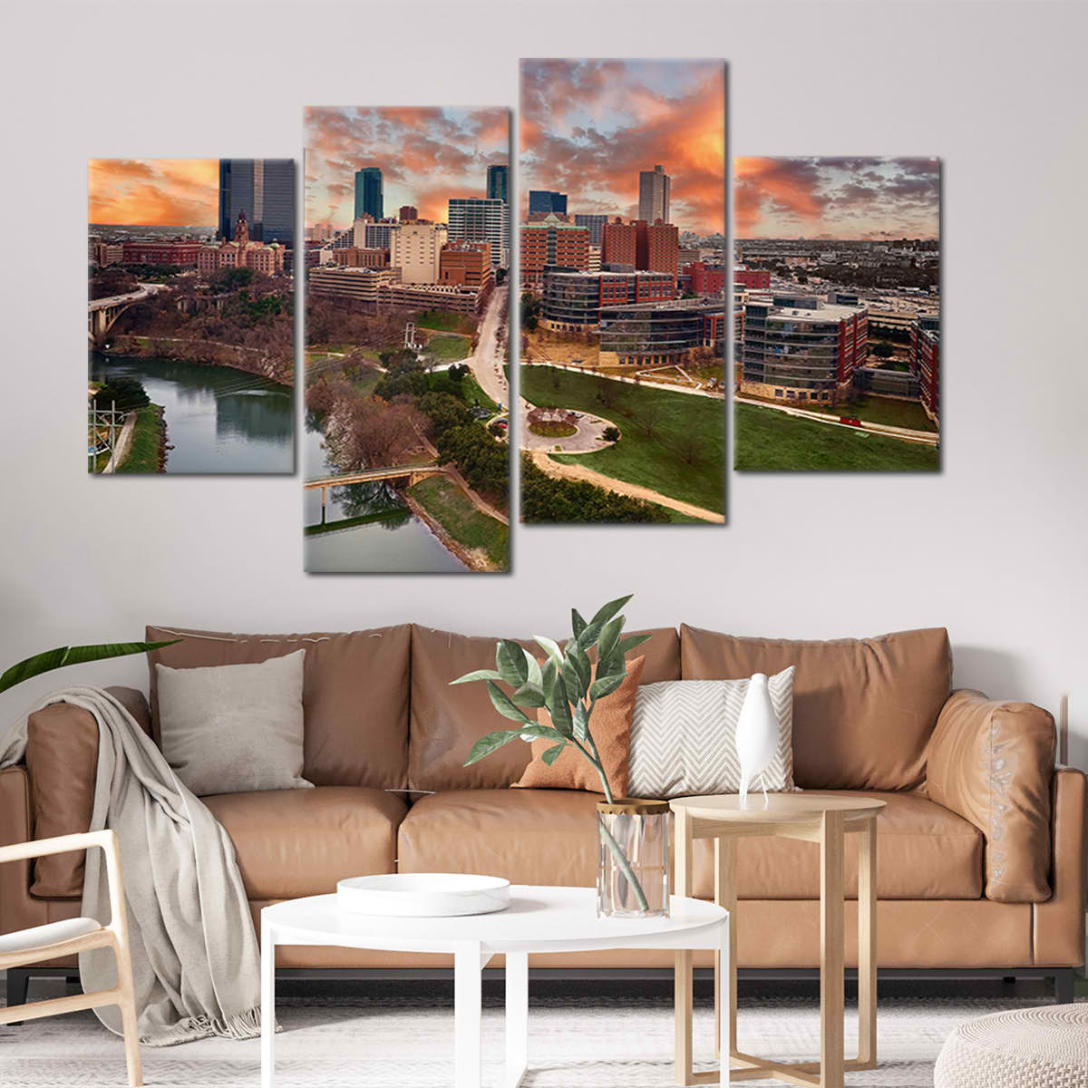 Fort Worth Skyline Wall Art Canvas-Stunning Canvas Prints