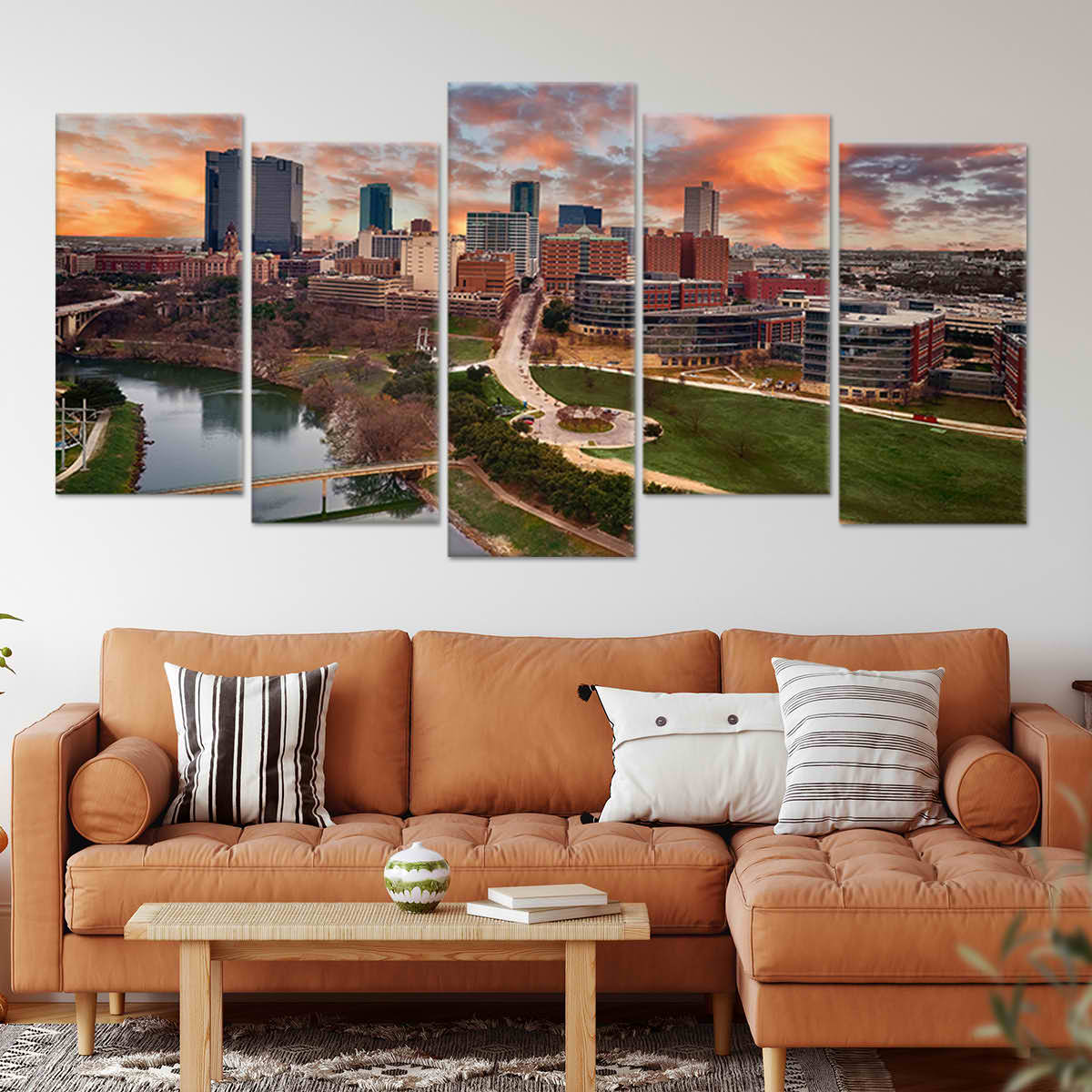 Fort Worth Skyline Wall Art Canvas-Stunning Canvas Prints